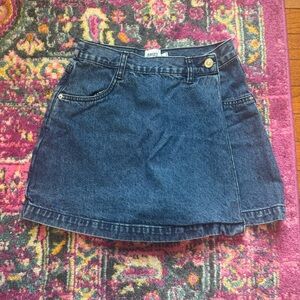 Princess Polly Dark Blue Denim Skort